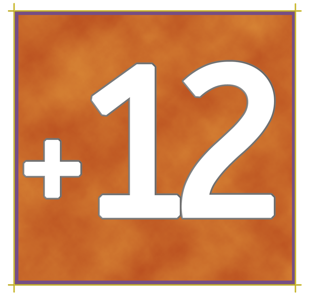 Pictogramme orange +12